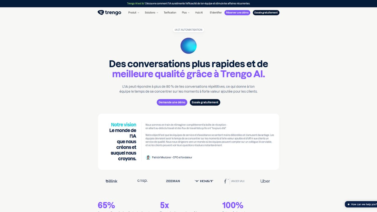 présentation trengo agent ia